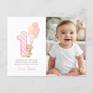Carte Postale Beary First Teddy Bear Anniversaire Merci