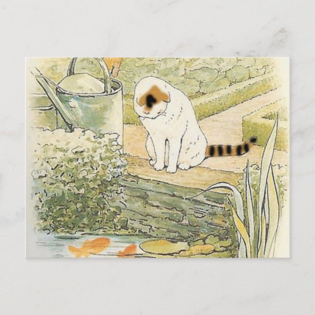 Carte Postale Beatrix Potter - Chat Blanc (Devant)