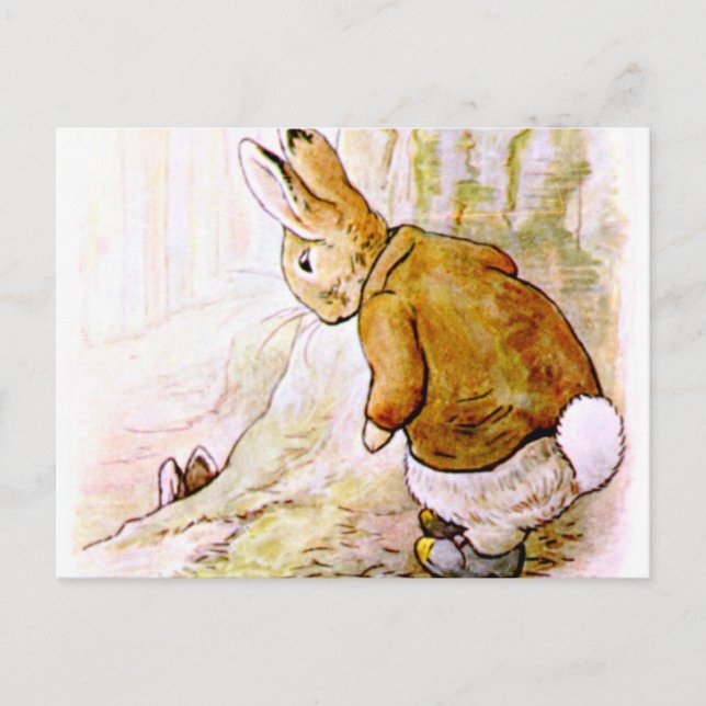 Carte Postale Beatrix Potter - Illustration de lapin (Devant)