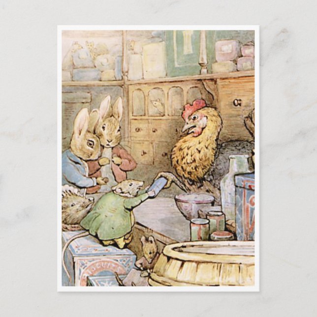Carte Postale Beatrix Potter Le conte du gingembre et des chaton (Devant)