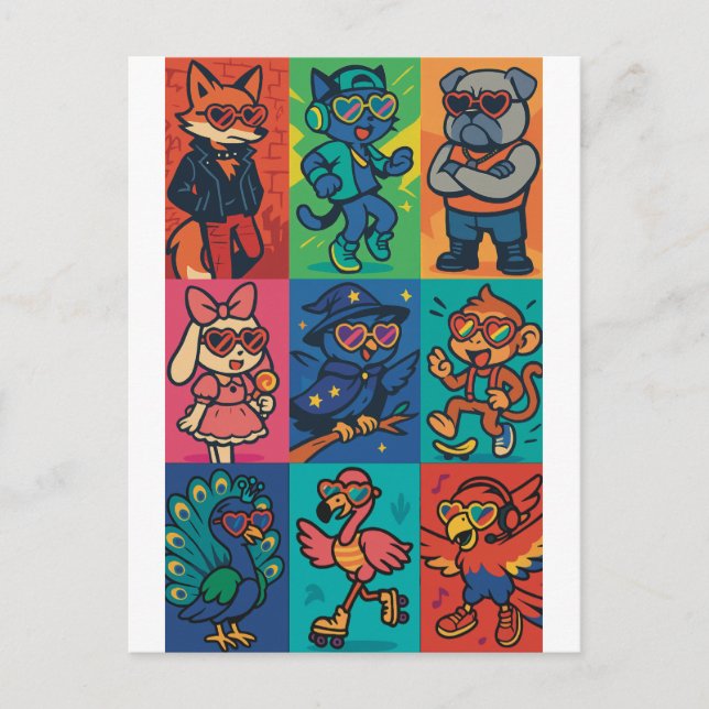 Carte Postale Beats et bêtes (Devant)