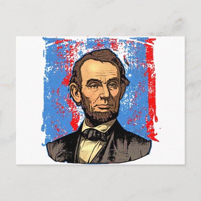 Carte Postale Beau Abraham Lincoln Portrait (Devant)