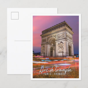 Carte Postale Beau Arc de Triomphe Paris France