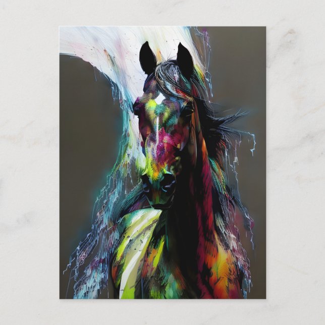 Carte Postale Beau cheval Saddlebred (Devant)