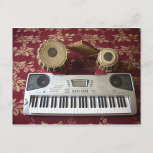 Carte Postale Beau Coin Créatif : Tapisserie musicale