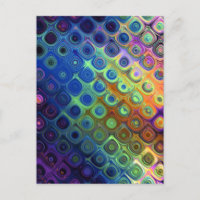 Beau cool carrés abstraits cercles verre brillant
