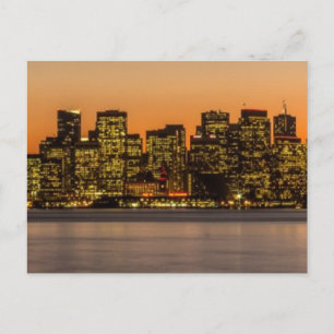 Carte Postale Beau coucher de soleil à San Francisco