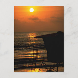 Carte Postale Beau coucher de soleil : Carlsbad, Californie