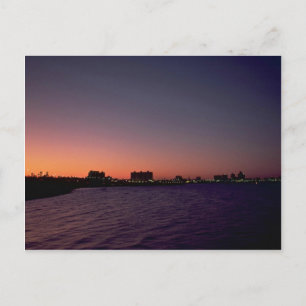 Carte Postale Beau coucher de soleil : Corpus Christi, crépuscul