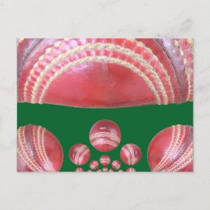 Carte Postale Beau Cricket Ball Art Design