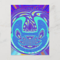 Beau cyan bleu kaléidoscope vectoriel design