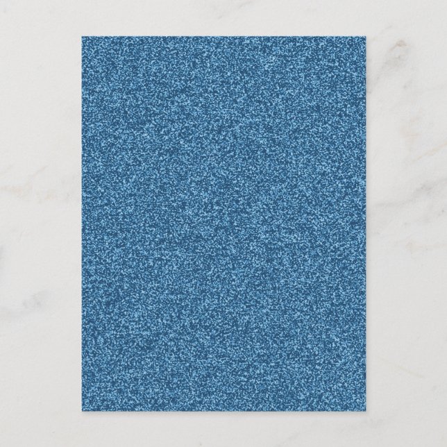 Carte Postale Beau effet de parties scintillant bleu girly à la  (Devant)