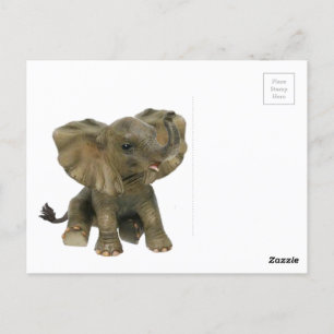 Carte Postale Beau Eléphant Bébé Africain