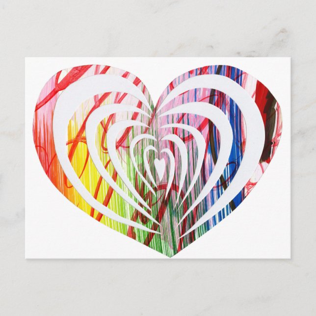 Carte Postale Beau et original design moderne HeART! (Devant)