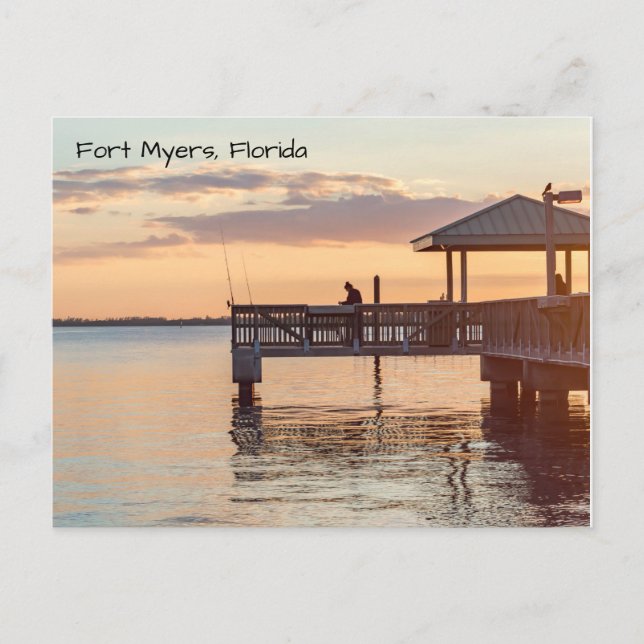 Carte Postale Beau Fort Myers Floride Sunset (Devant)