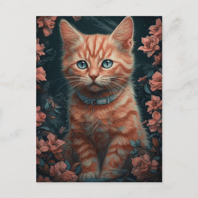 Carte Postale Beau Ginger Kitten (Devant)