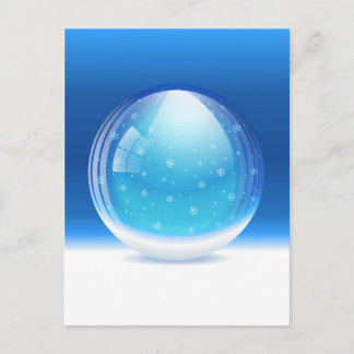 Carte Postale Beau globe neigeux