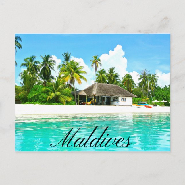 Carte Postale Beau Paysage Des Maldives (Devant)