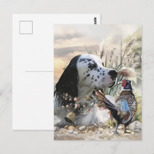 Carte Postale Beau plateau anglais avec faisan, Art