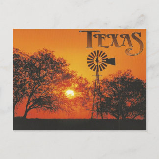 Carte Postale Beau Texas Sunset