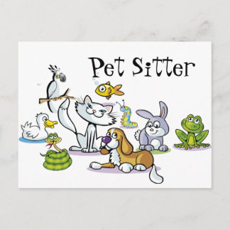 Carte Postale Beaucoup d'animaux de compagnie