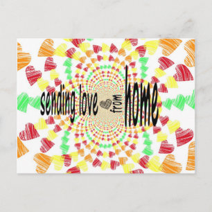 Carte Postale Beaucoup de coeurs de chez soi