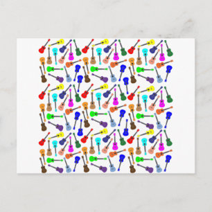 Carte Postale Beaucoup d'Ukuleles