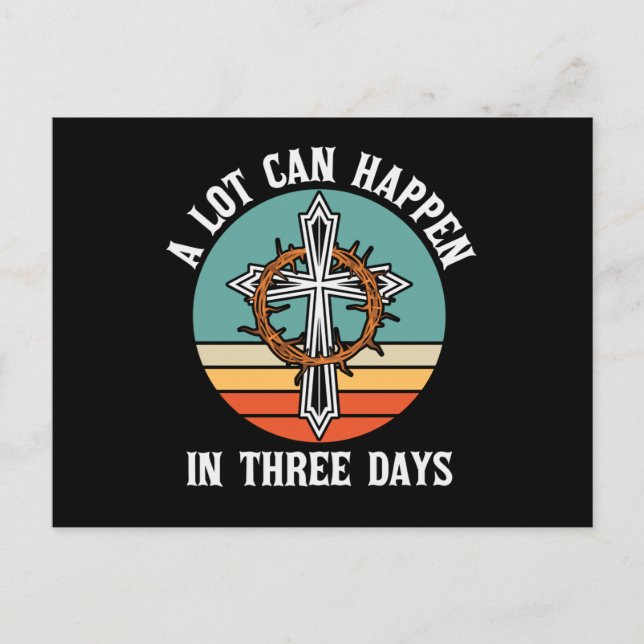 Carte Postale Beaucoup Peuvent Arriver En 3 Jours Pâques Jésus-C (Devant)