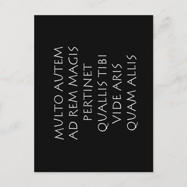 Carte Postale Beaucoup plus à la chose il importe davantage quel (Devant)