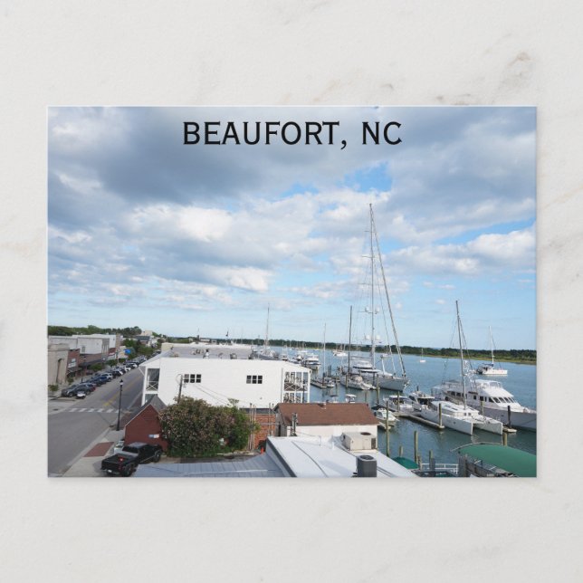 Carte Postale Beaufort North Carolina Photo de voyage (Devant)
