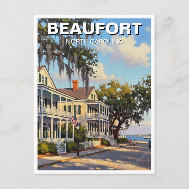 Carte Postale Beaufort North Carolina Souvenir (Devant)