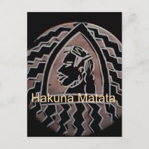 Carte Postale Beauté africaine : Bongo Massai Portrait Art Triba