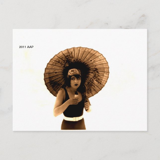 Carte Postale Beauté Betty Compson en maillot de bain (Devant)