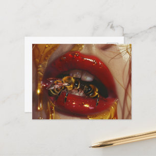 Carte Postale Beauté de la goutte de miel - Portraits dorés sens