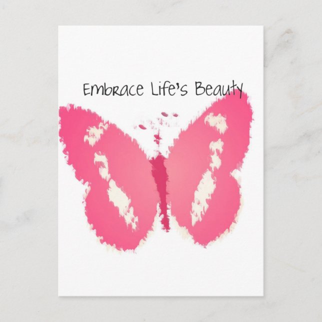 Carte Postale Beauté du papillon peint (Devant)