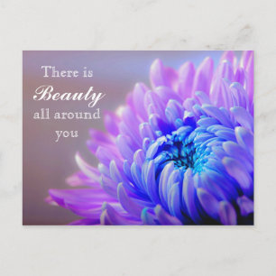 Carte Postale Beauté du texte personnalisé Tout autour de la mam