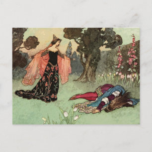 Carte Postale Beauté et bête - Warwick Goble