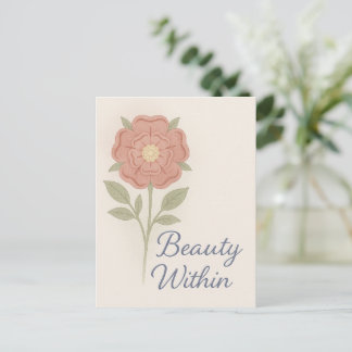 Carte Postale Beauté Intérieure — Porte-clés