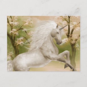 Carte postale beauté magique Unicorn