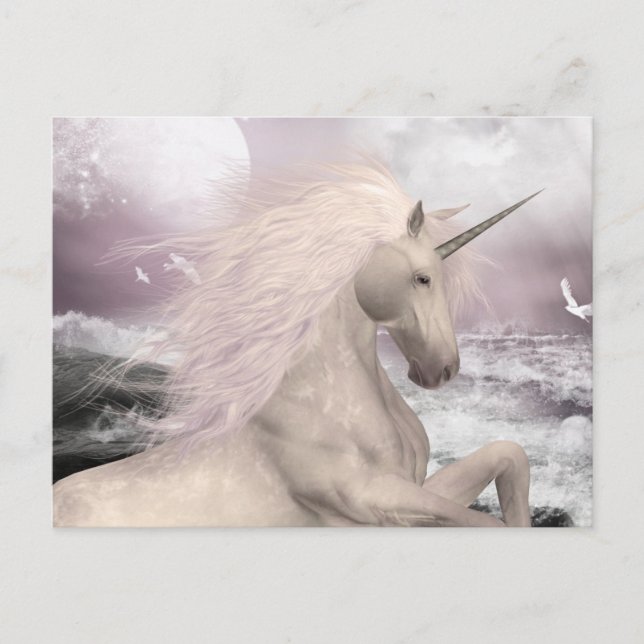 Carte postale beauté magique Unicorn (Devant)