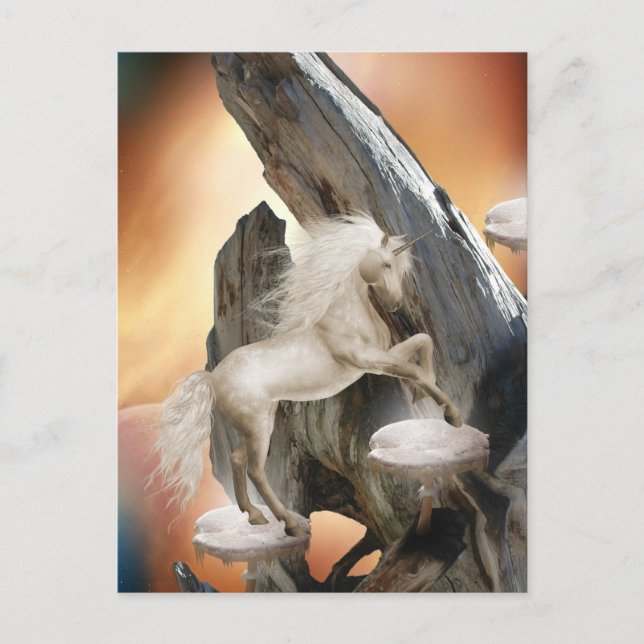 Carte postale beauté magique Unicorn (Devant)