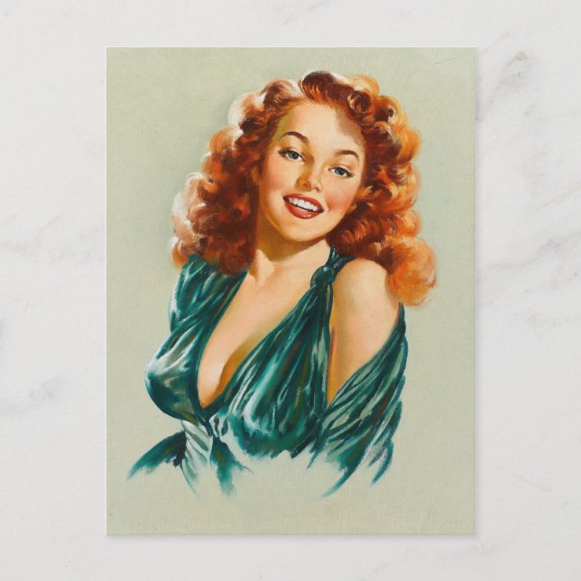 Carte Postale Beauté rétro 06 (Devant)