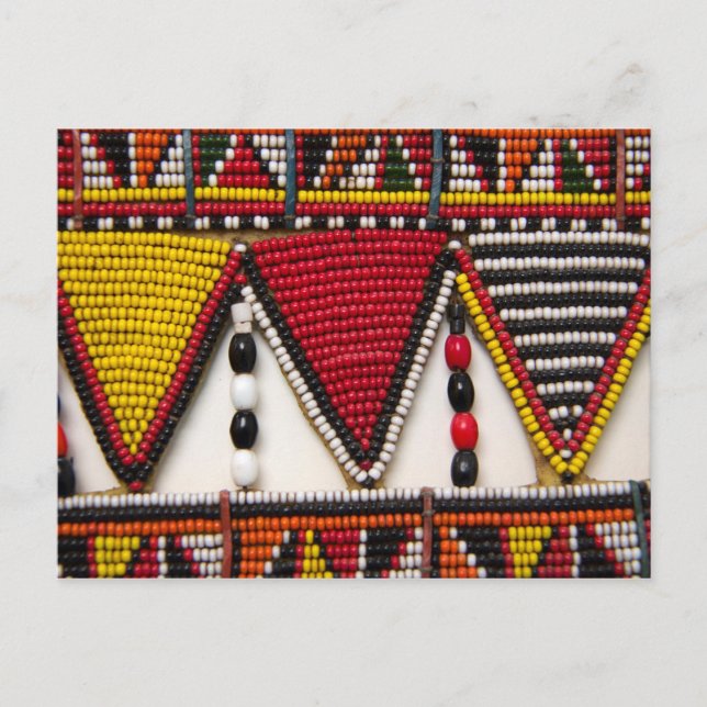 Carte Postale Beauté tribale Masaï (Devant)