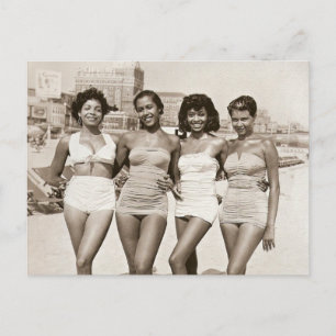 Carte Postale Beautés de plage vintage