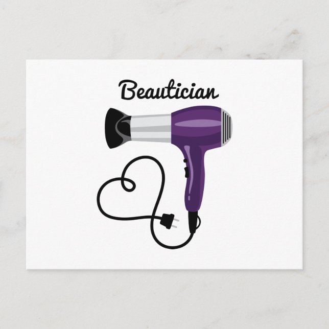 Carte Postale Beauticien (Devant)