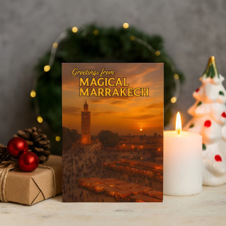 Carte Postale Beautiful Marrakech  Sunset View Koutoubia Square