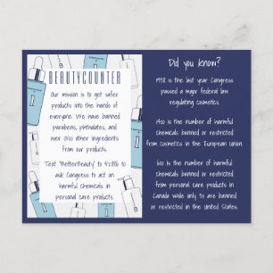 Carte postale Beauty counter
