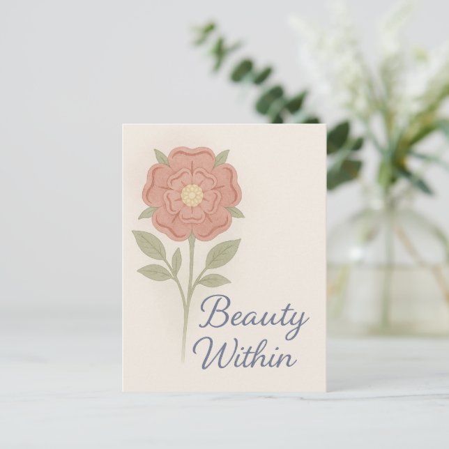 Carte Postale Beauty Within — Key chain (Debout devant)