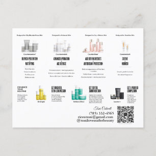Carte postale Beautycounter Skincare Regims