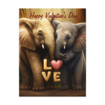 Beaux éléphants amoureux